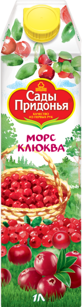 Морс САДЫ ПРИДОНЬЯ Клюква, 1л